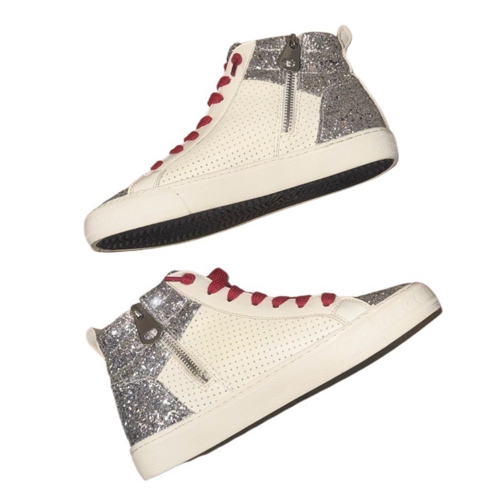 Wrn2X VINTAGE HAVANA Lester sneakers glitter tennis shoes women’s size 7.5 - Picture 7 of 17